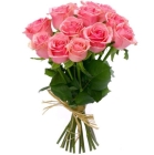 Букет цветов (11 розовых роз)