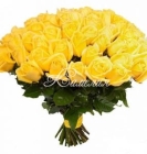 Букет из 55 желтых роз
