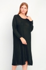 Вязаное платье 17038 черный