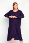 Вязаное платье 17038 фиолетовый