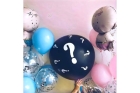 Композиция из шаров с гелием для будущих родителей с шаром-сюрпризом