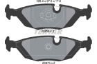 Комплект тормозных колодок, дисковый тормоз арт: TEXTAR 2067502