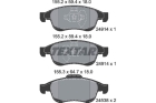 Комплект тормозных колодок, дисковый тормоз арт: TEXTAR 2491401