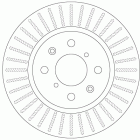Тормозной диск арт: TRW DF6232
