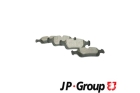 Комплект тормозных колодок, дисковый тормоз арт: JP GROUP 1463600610