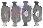 Комплект тормозных колодок, дисковый тормоз арт: METZGER 1170043