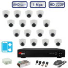 Комплект видеонаблюдения онлайн внутренний ЛАЙТ на 16 AHD камер 1.0 Мп (720р)   