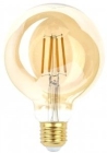 ЭРА F-LED шар G95 7W(440Lm) 2400K 2K филамент (нитевидная) золото 130х85 0666