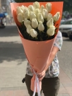 Букет цветов (21 белая роза)