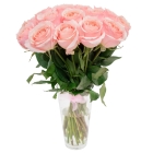 Букет цветов (17 розовых роз)