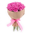 Букет цветов (13 розовых роз)