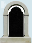 Памятник из мрамора с аркой №4