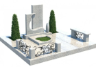 Мраморный мемориальный комплекс на могилу №2