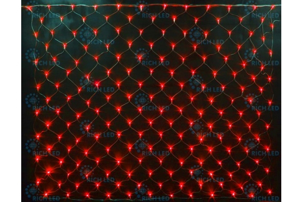 Светодиодная сетка, красная 192 LED