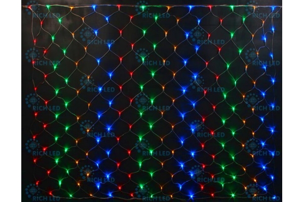 Светодиодная сетка, мультиколор 192 LED