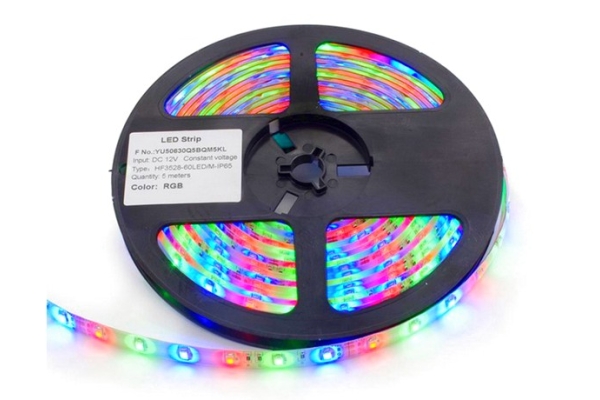 Светодиодная лента SMD 3528-60LED-RGB-IP65 12 вольт