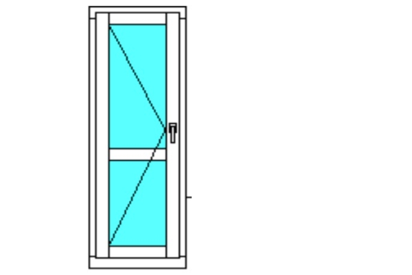 Балконная дверь ПВХ Rehau GRAZIO (со сплошным остеклением)