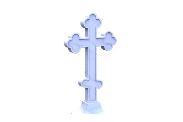Мраморный ажурный крест