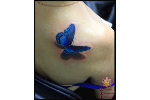 Татуировка бабочка: значение и фото