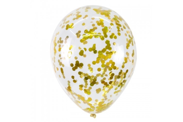 Гелиевые шар с конфети «золото»