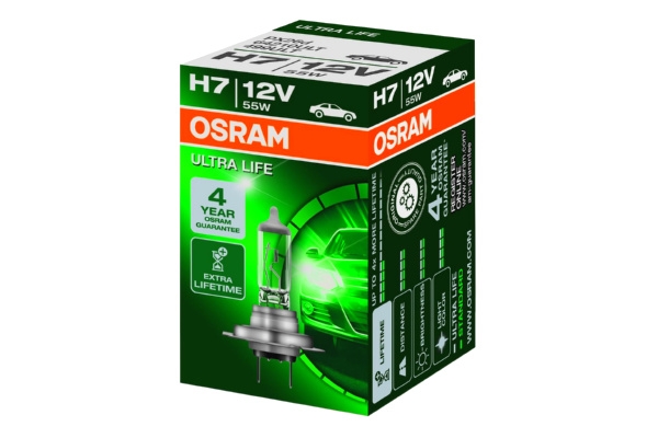 Лампа накаливания, основная фара арт: OSRAM 64210ULT
