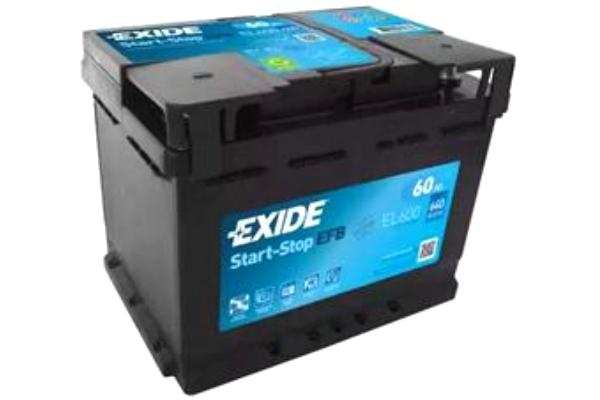 Стартерная аккумуляторная батарея арт: EXIDE EL600