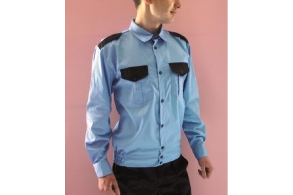Рубашка охранника мужская с длинным рукавом оптом 100 шт.