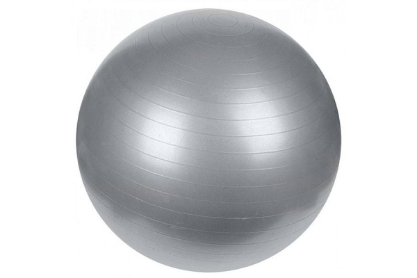 Мяч надувной гимнастический Ф 75 см + насос (серый)