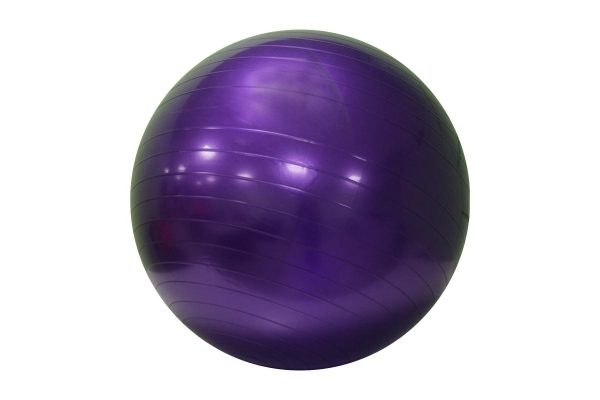 Мяч надувной гимнастический Ф 75 см + насос (сиреневый)