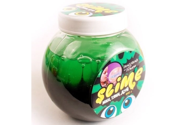 Лизун Slime Mega Mix черный + зеленый 500гр арт.S500-6
