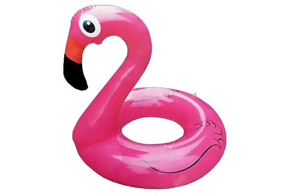 Круг для плавания надувной KWELT 90 см, Фламинго