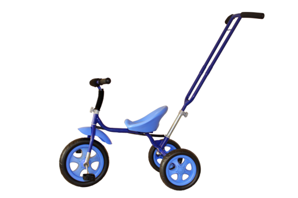 Велосипед трехколесный Galaxy Лучик Малют 3, с ручкой, колеса из ЭВА (синий)