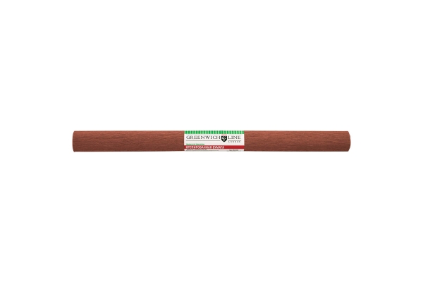 Бумага крепированная Greenwich Line, 50*250см, 32г/м2, коричневая, в рулоне