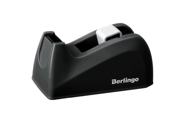 Диспенсер настольный Berlingo для канцелярской клейкой ленты, черный