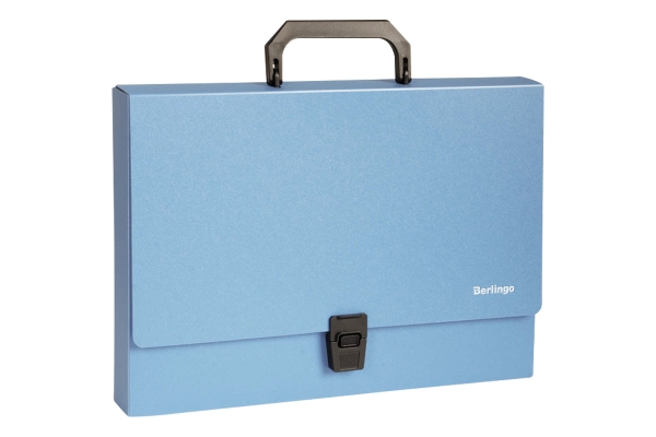 Папка-портфель  1 отделение Berlingo "Standard", A4, 325*230*35мм, 1000мкм, синяя