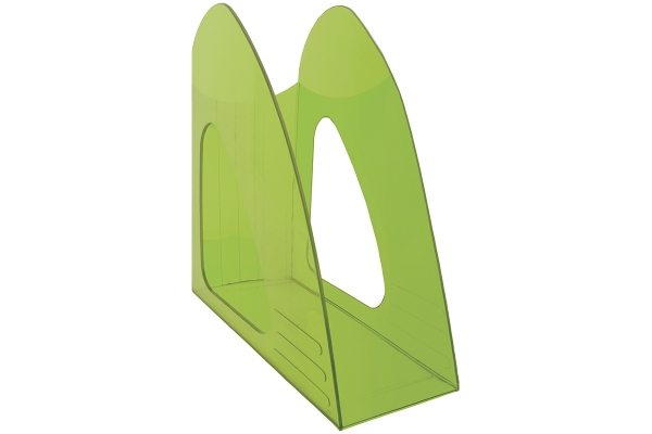 Лоток для бумаг вертикальный Berlingo "Mega top", тонированный зеленый