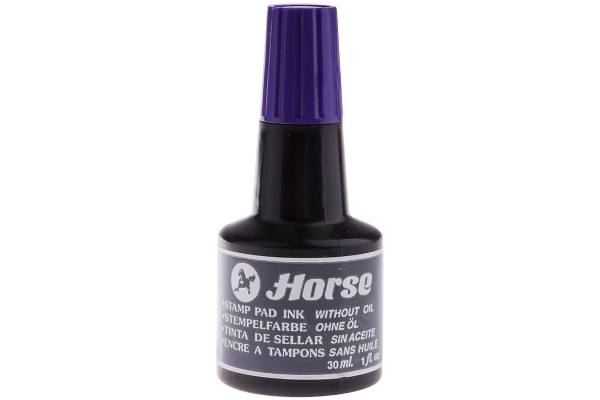 Штемпельная краска Horse, 30мл, фиолетовая