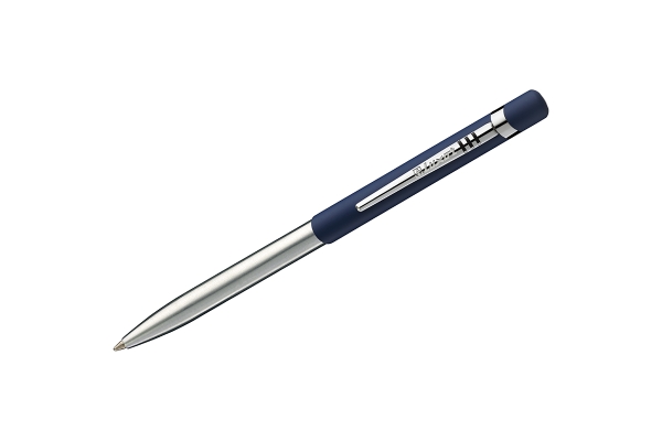 Ручка шариковая Luxor "Gemini" синяя, 1,0мм, корпус синий/хром, кнопочный механизм