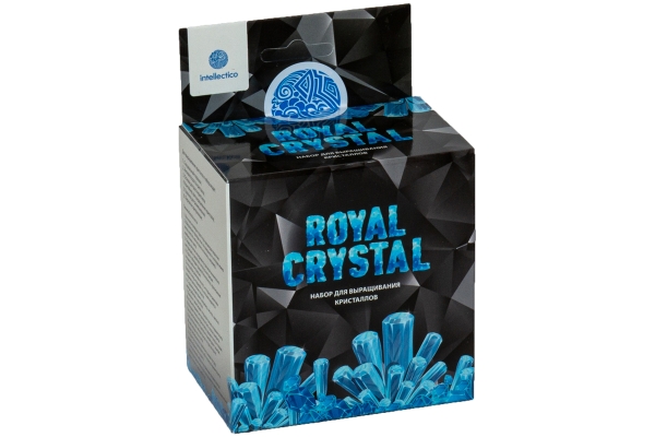 Набор для выращивания кристаллов Intellectico "Royal Crystal. Голубой"