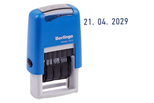 Датер ленточный Berlingo "Printer 7810", пластик, 1стр., 3мм, банк, блистер
