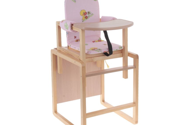 Стул-стол "БУТУЗ" для кормления (розовый)