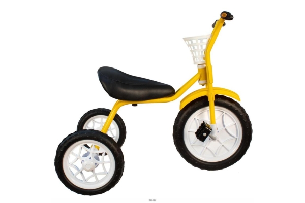 Велосипед 3-х колесный ЗУБРЕНОК желтый арт.526-611YW