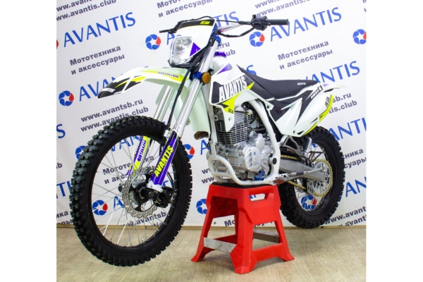  мотоцикл кроссовый Avantis FX 250 Lux (CB250-F/172FMM-3A) 2020 ПТС (Белый)