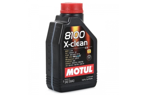  Масло моторное 4T Motul 8100 X-clean 5W40 моторное синтетическое (1 л)
