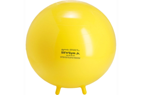 Мяч с ножками Sit n Gym Jr. желтый 45 см Ledraplastic