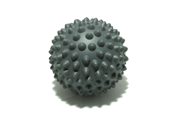 Мяч массажный 9 см серый Original FitTools