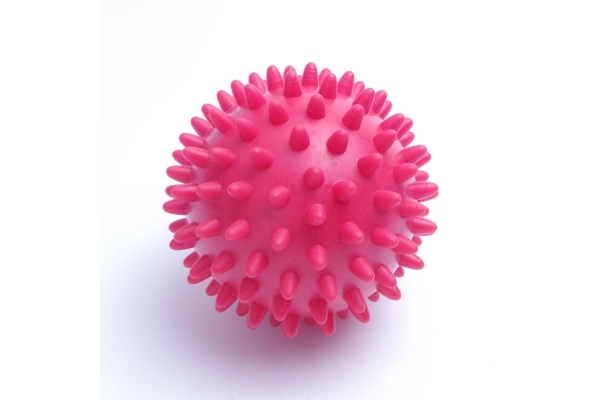 Мяч массажный ЕЖИК 8,5 см розовый МалышОК Альпина Пласт