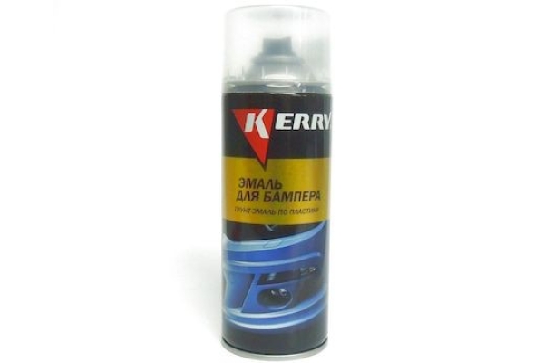 Краска  для бамперов черная KERRY-961.2 (520мл)