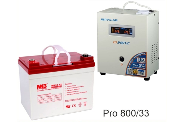 Энергия PRO-800 + Аккумуляторная батарея MNB MМ33-12