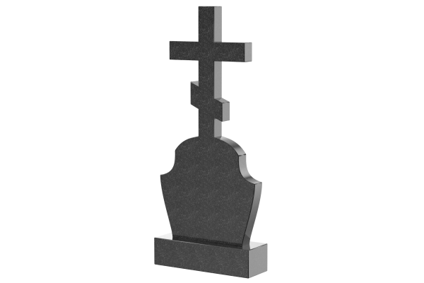 Гранитный памятник с крестом на могилу №2